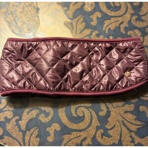 UGG Women’s Maroon Puffer Quilted Earmuffs One Size